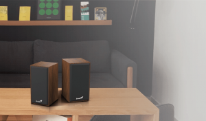 GENIUS SP-HF180 Wooden USB Powered 6W Speakers Exlen Laptop & PC Repairs GENIUS SP-HF180 Wooden USB Powered 6W Speakers Exlen Laptop & PC Repair
