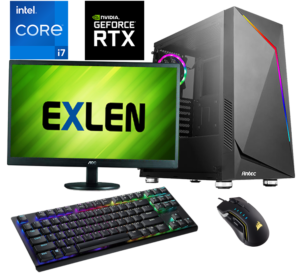 Exlen Frontira Pro - Intel Core i7 14700K 32GB DDR5 1TB M.2 2TB HDD RTX 4070 TI Windows 11 Home Exlen Laptop & PC Repair