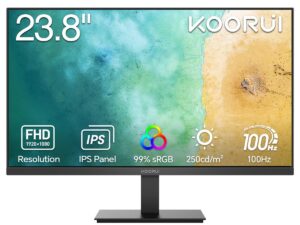 KOORUI 23.8" 1080P IPS 100HZ HDMI/VGA E2411F MONITOR