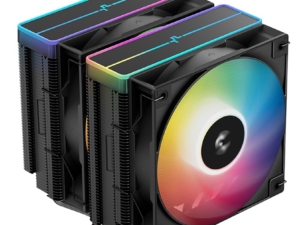 DeepCool AG620 BK ARGB V2 Dual-Tower CPU Air Cooler with 120mm ARGB Fans, Compatible with Intel LGA 1851/1700/1200/115x & AMD AM5/AM4, High-Performance Quiet Cooling, Matte Black