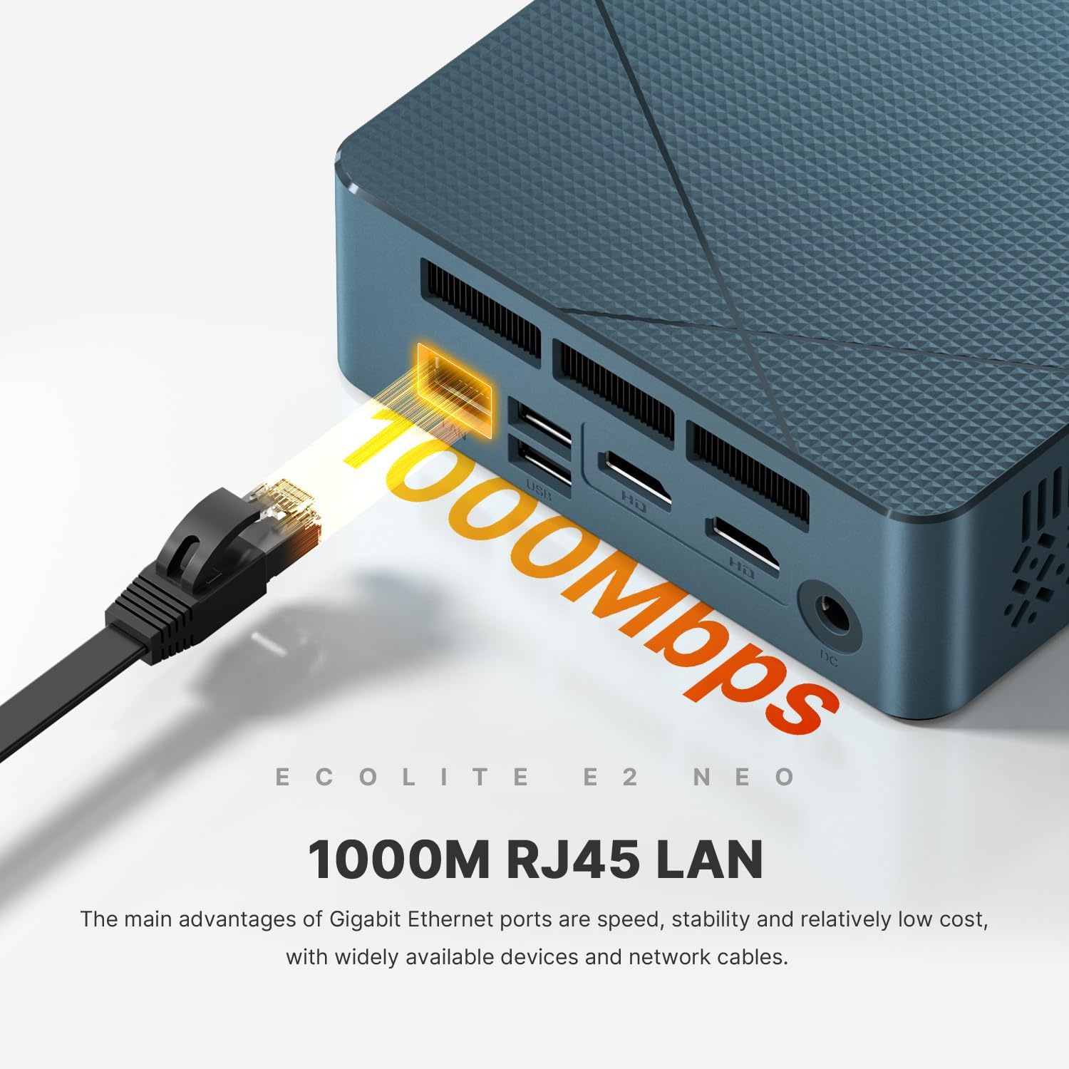 BOSGAME E2 Neo Windows 11 Pro Business Mini-PC AMD Ryzen 5 3500U, 4C 8T, bis zu 3,7 GHz, 16 GB DDR4 RAM, 512 GB SSD, 4K@60Hz Triple Display, HDMI, Type-C, USB3.2, LAN, Wi-Fi 5, Bluetooth 5.0 - Image 4