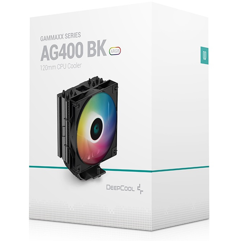 DeepCool AG400 Black ARGB V2 CPU Air Cooler, 120mm PWM Fan, 4 Direct Touch Heat Pipes, Addressable RGB, LGA1851/1700/1200, AM5/AM4 Compatible, High-Performance Single Tower Cooler - Image 10