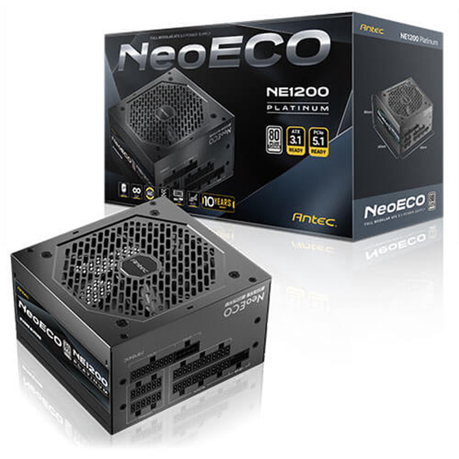 ANTEC 1200W NE1200 PLATINUM NEO ECO FULL-MODULAR ATX 3.1 PCIe 5.1 80+ PLATINUM