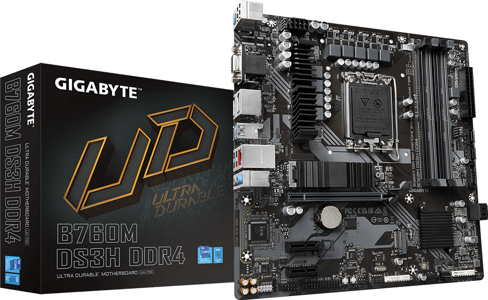 GIGABYTE B760M DS3H DDR4 LGA1700 mATX DDR4 MOTHERBOARD