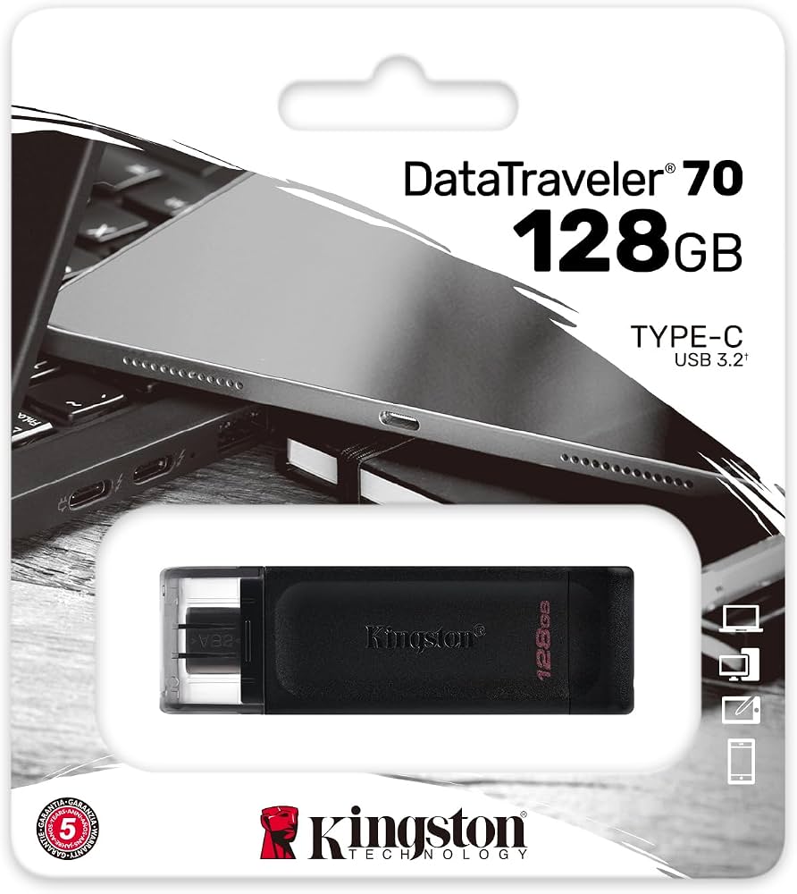 KINGSTON DATATRAVELER 70 128GB USB C 3.2 PEN DRIVE